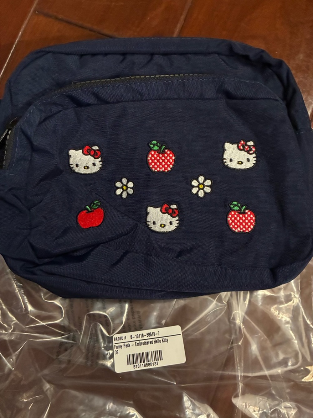 Hello Kitty Baggu Waist Bag with Embroidered designs. Brand new, never used.